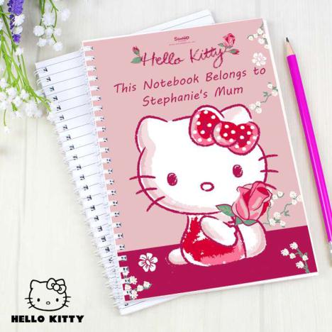 Personalised Hello Kitty Cherry Bloom A5 Notebook Extra Image 1